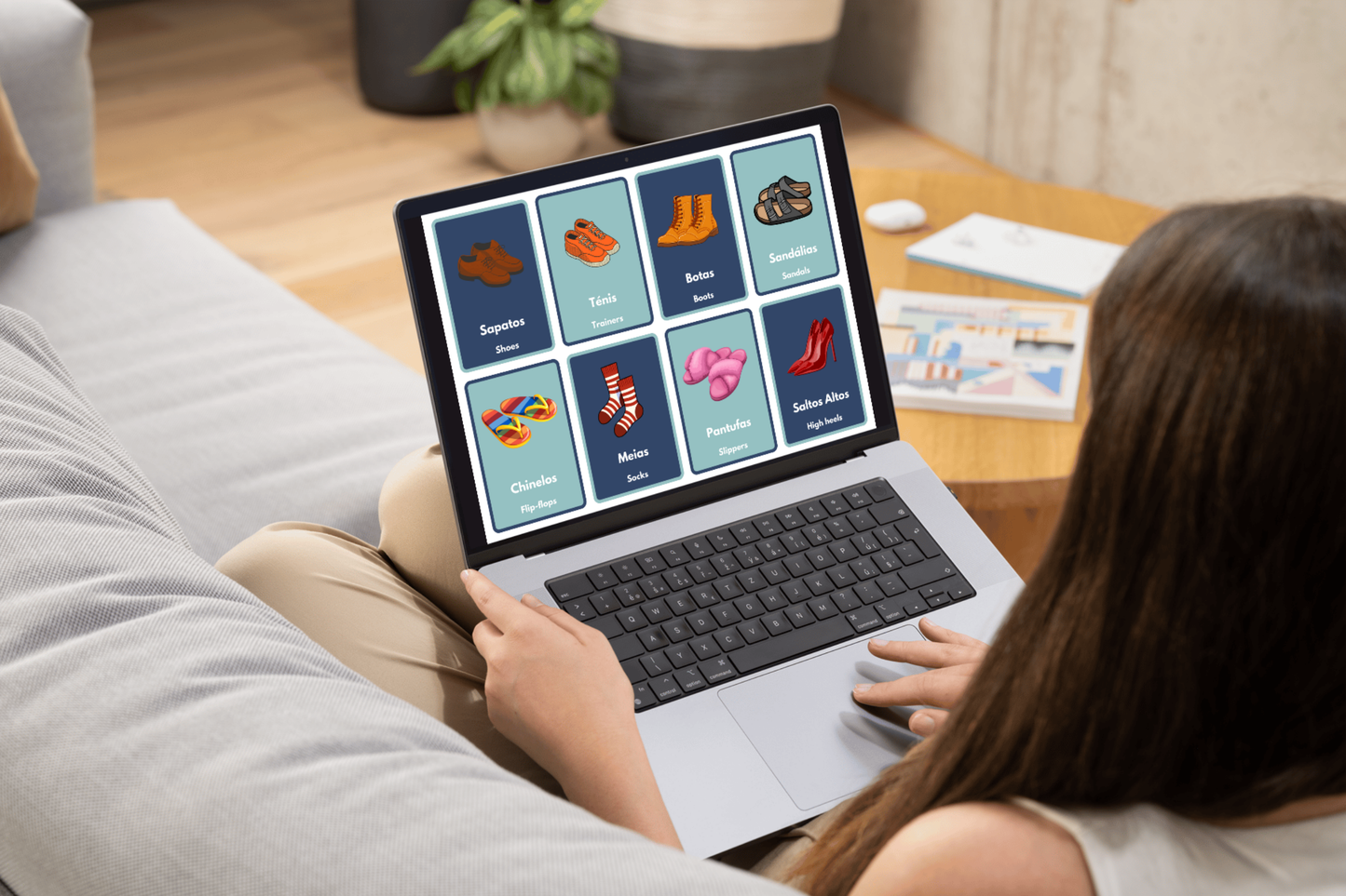 Portuguese Vocabulary Flashcards | Printable PDFs | PT/ENG Words w/ Pictures