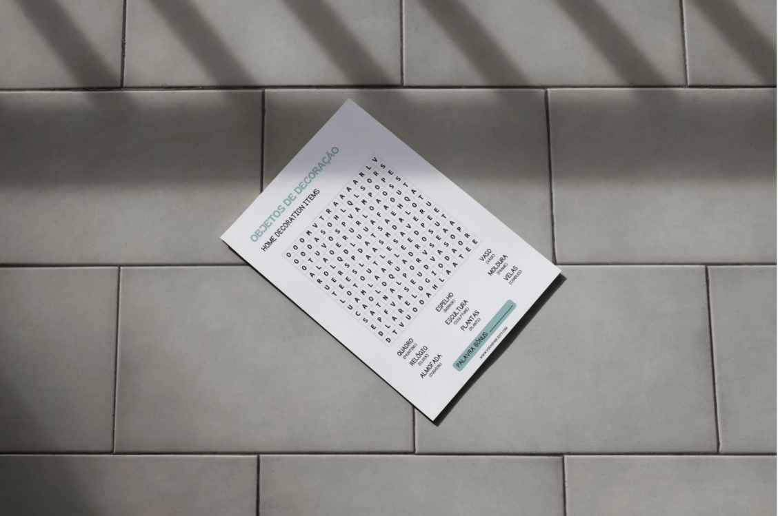 Portuguese WordSearch Puzzles | Printable PDFs | PT/ENG Words